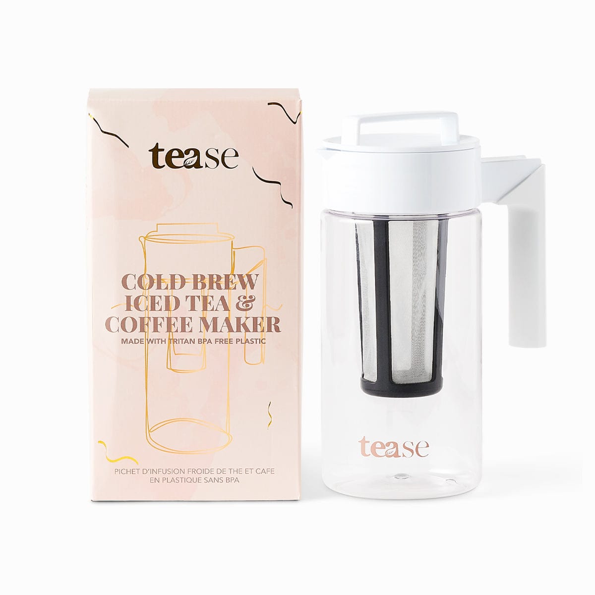 Tease Tea & Wellness Blends herbal Cold Brew Pitcher Tease Accessories (Case of 3)